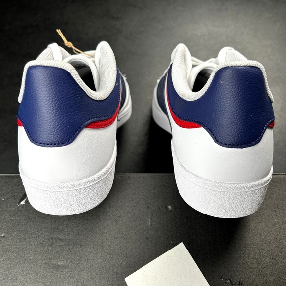 Adidas Hoops 4.0 Low Top Basketball Shoes White Navy‎ Red Mens Size 10.5 JQ9986 - Picture 4 of 7